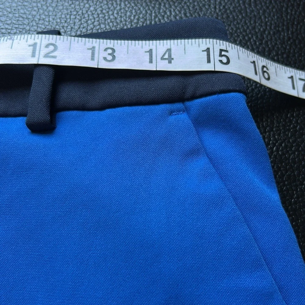 Tory Burch Sport Tech Twill Golf Skirt Surf Blue Tory Navy Pickleball Sz M